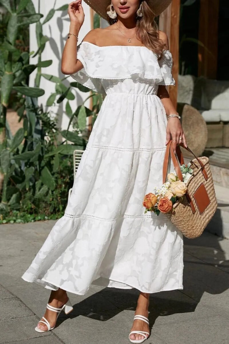 Coastal Romance Ruched Midi Dress | 5 colors