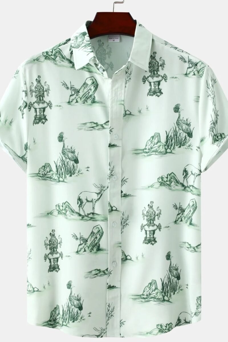 Beachside Classic Short Sleeve Button-Up Shirt