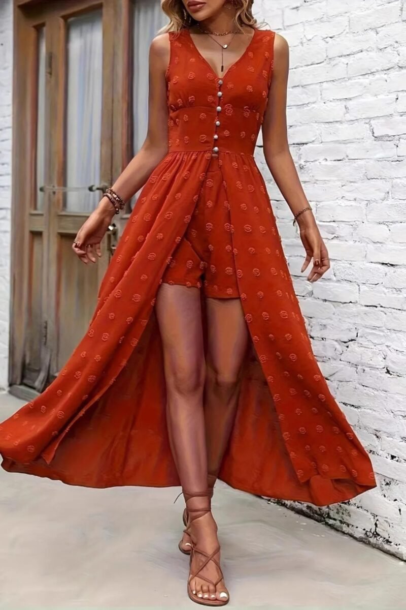 Santorini Escape Maxi Romper