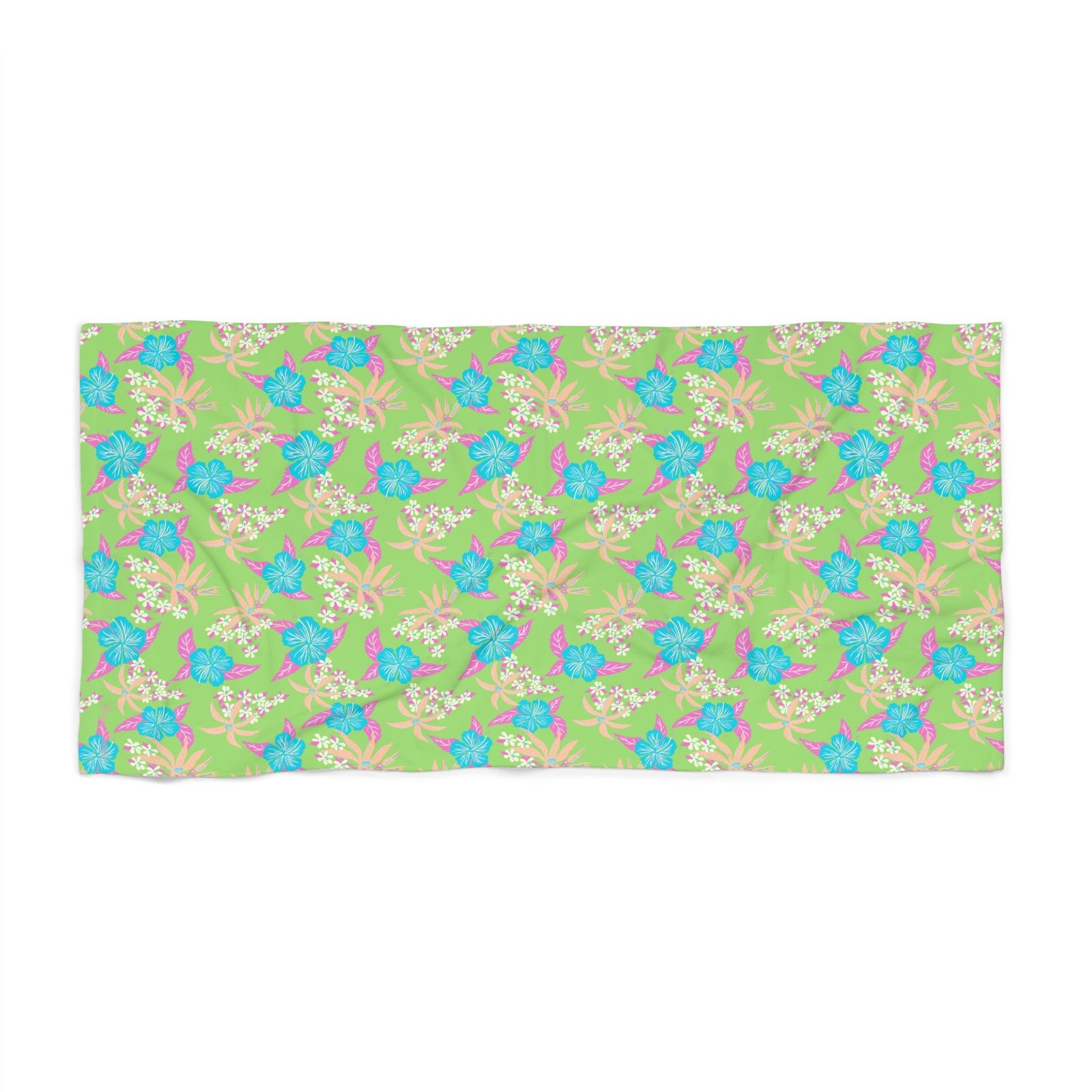 Arden Green Tropical Hibiscus Beach & Bath Towel