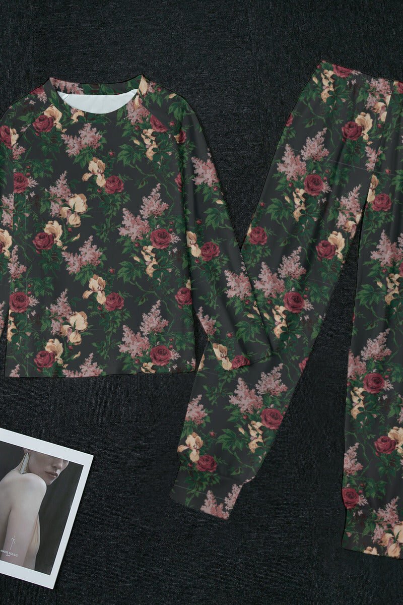 Wendy Dark Bella Roses Ultra Soft Pajama Set
