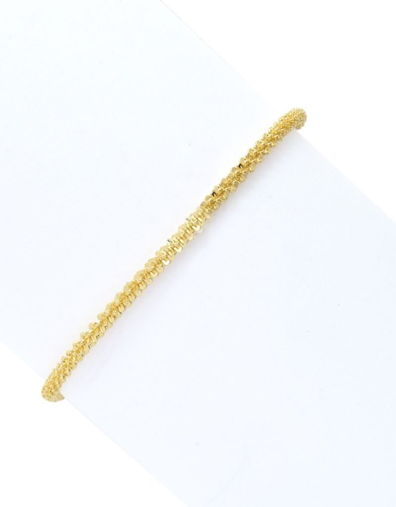 Toscana Italiana 18K Gold Plated Choice of Size Margherita Chain Bracelet