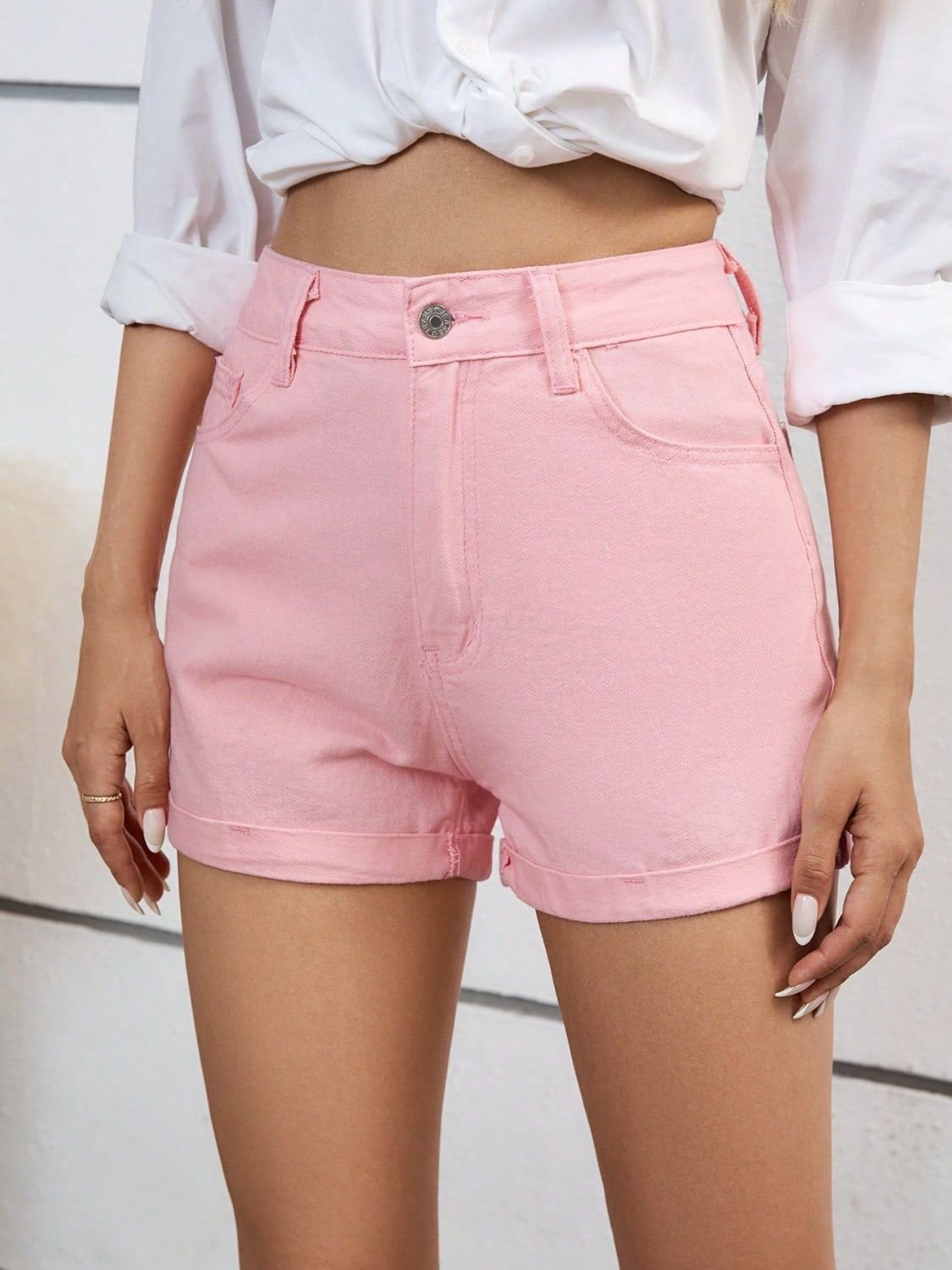 Lila High-Waist Denim Shorts | 4 Colors