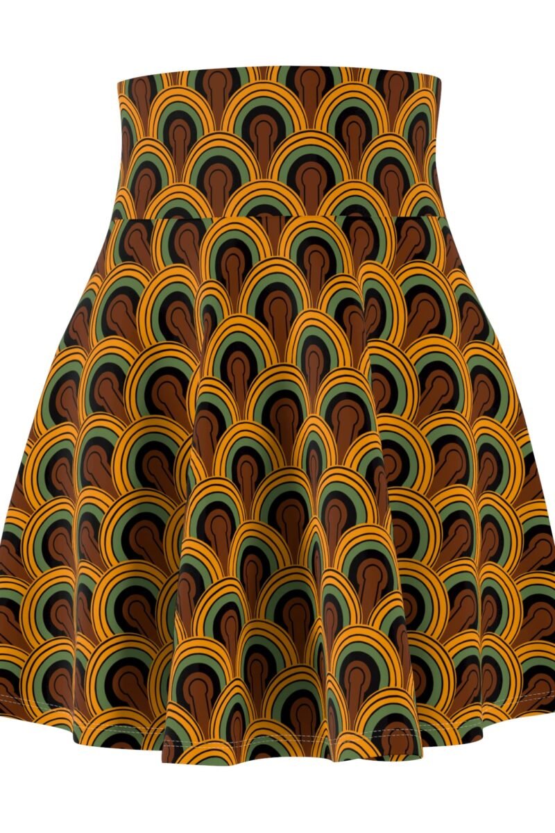 Louisa Room 237 Print Skater Skirt Swim Coverup