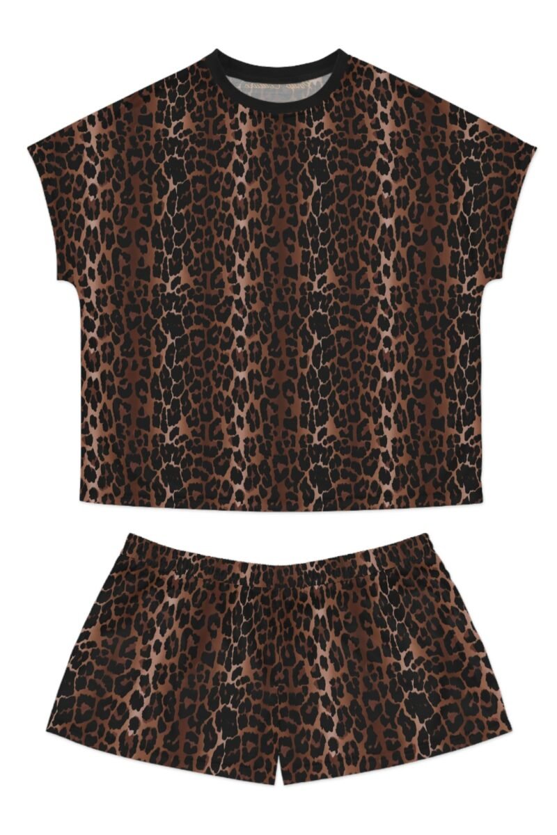 TGIF Sleepover PJs in OG Leopard Tee & Pajama Shorts-Set