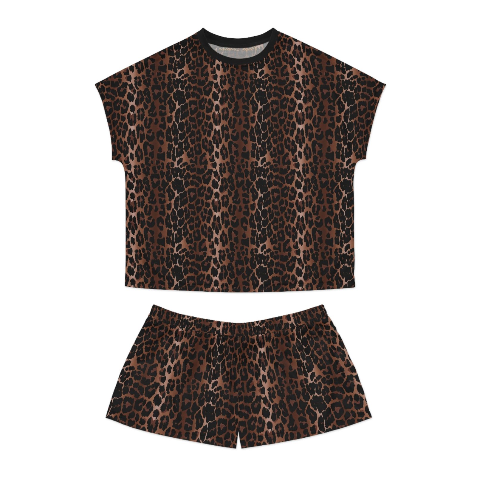TGIF Sleepover PJs in OG Leopard Tee & Pajama Shorts-Set