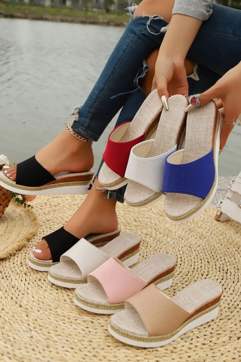 Soleil Open Toe Wedge Sandals | 8 Colors