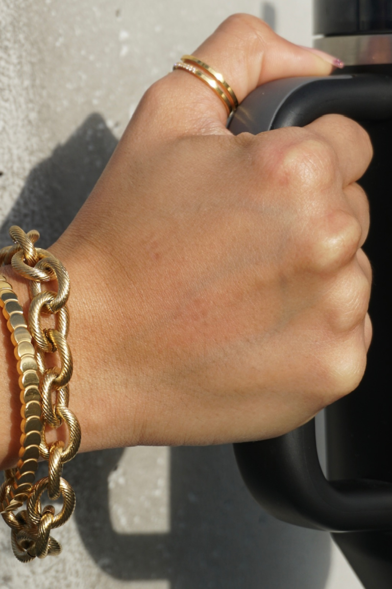 Sinclair Mesh Cuff Bracelet | Gold and Silver | Ellie Vail