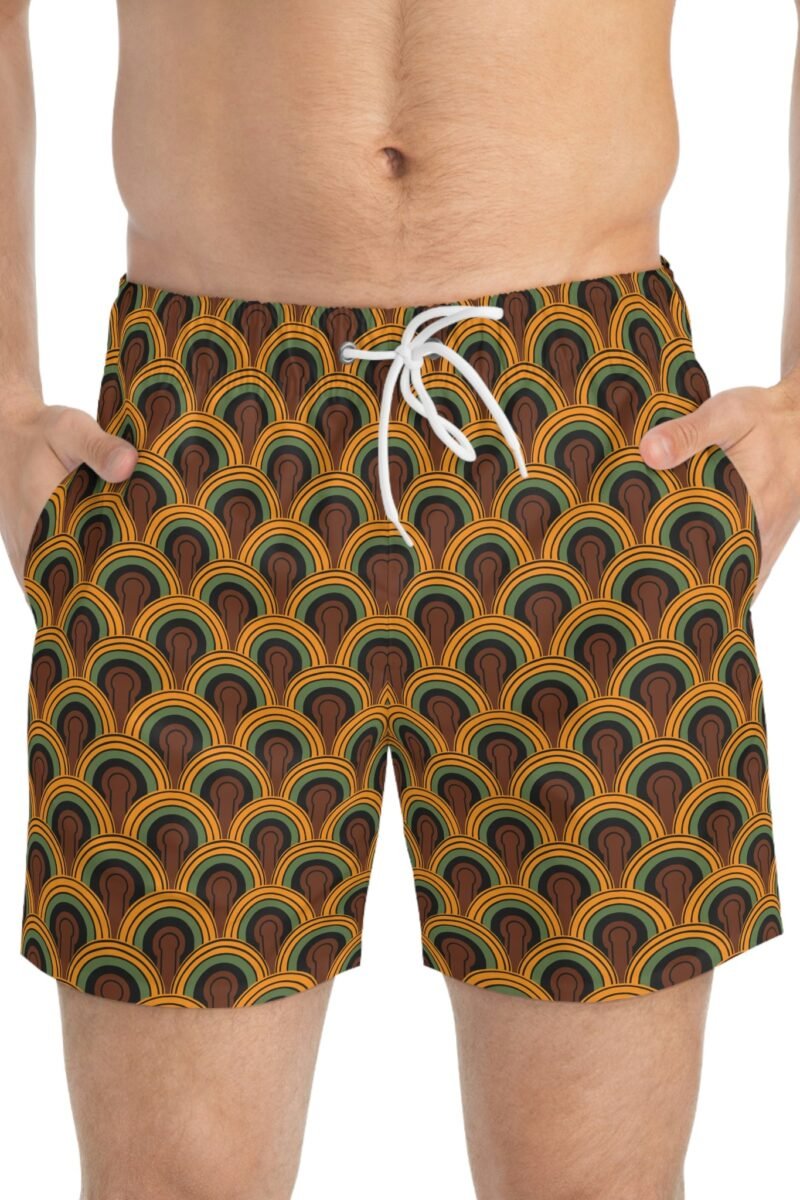 1970's Vintage Room 237 Print Men's Swim Trunks