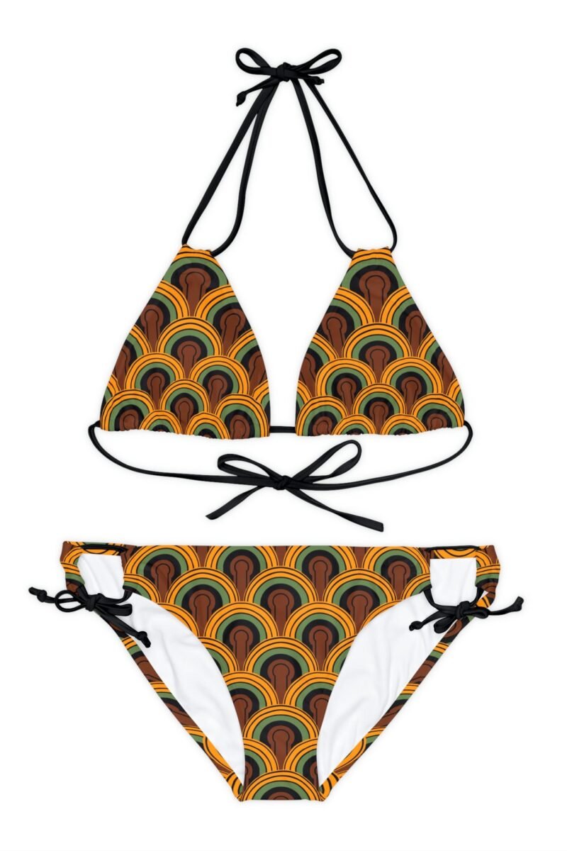 Overlook 1970s Room 237 Print Strappy 2pc Bikini Set