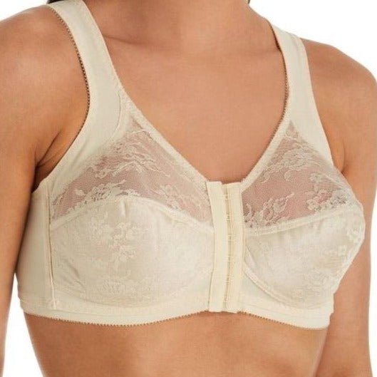 Front-Closure Bandeau Bra in Blush