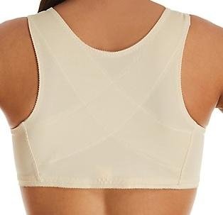 Front-Closure Bandeau Bra in Blush