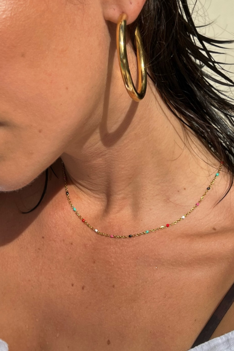 Flora Large Hoop Earring | Gold and Silver
