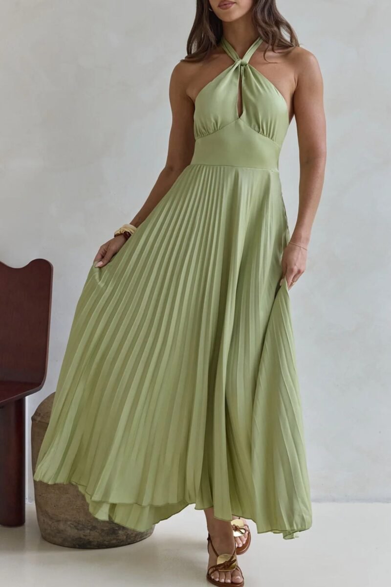 Pastel Reverie Halter Maxi Dress | 2 Colors
