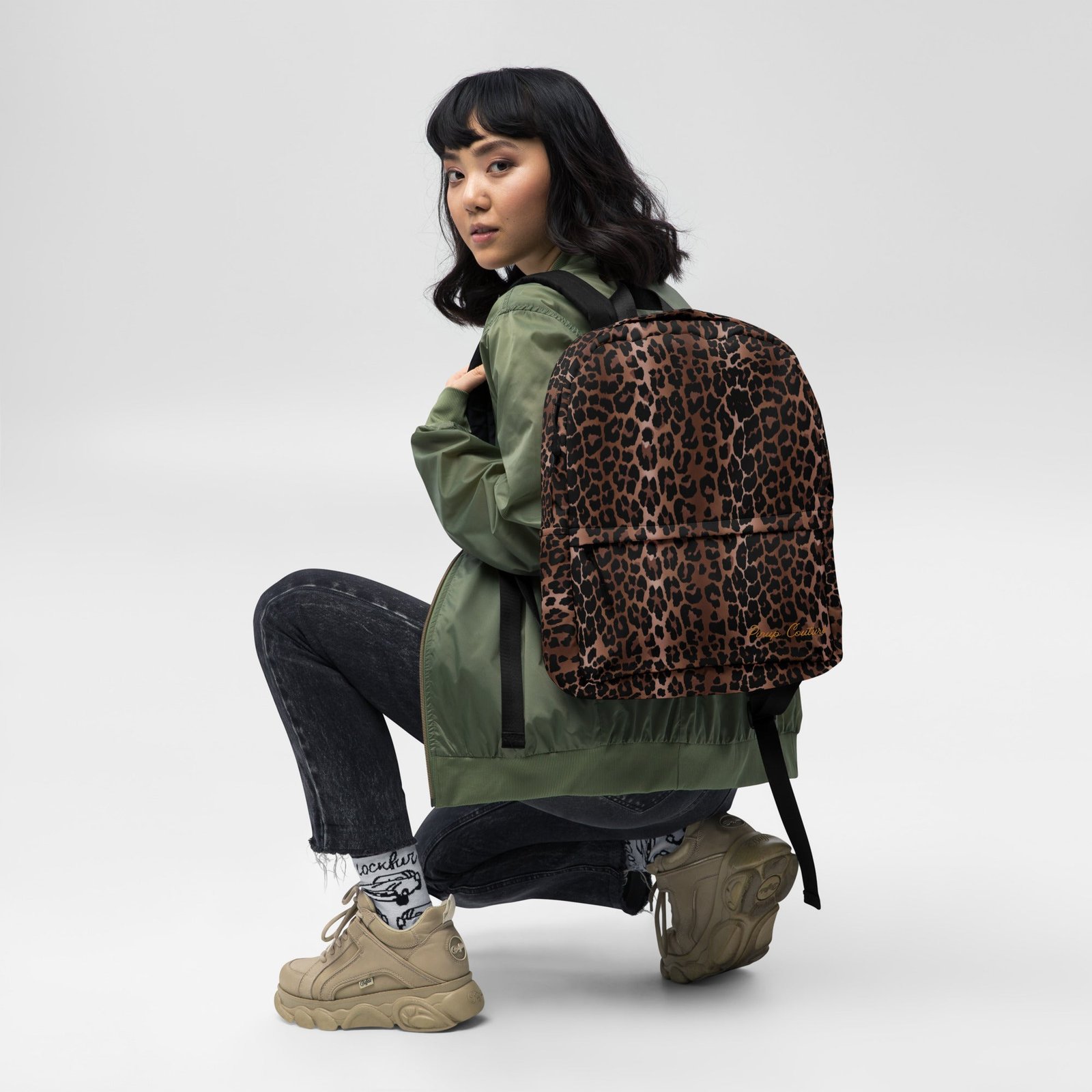 Emma Take On The Day Medium Backpack in OG Leopard