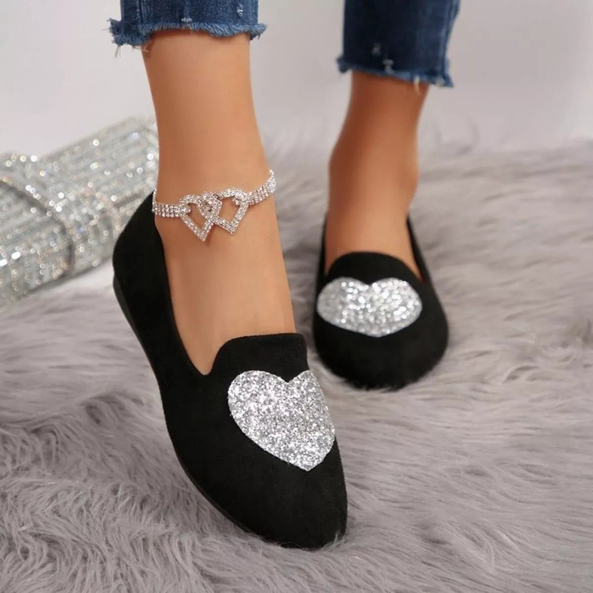 My Heart Be'dazzled Slip-On Loafer Flats