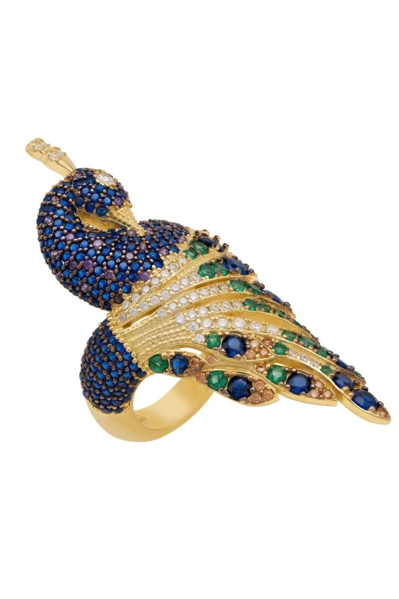 Peacock Cocktail Ring | Latelita